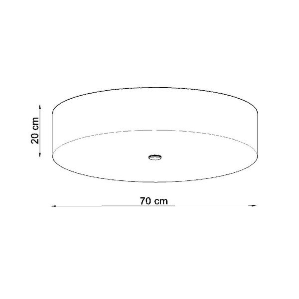 Melna griestu lampa ar stikla abažūru ø 70 cm Herra – Sollux-image-4