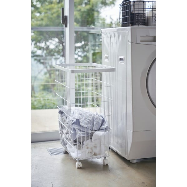 Balts metāla veļas grozs 55 l Tower – YAMAZAKI-image-1