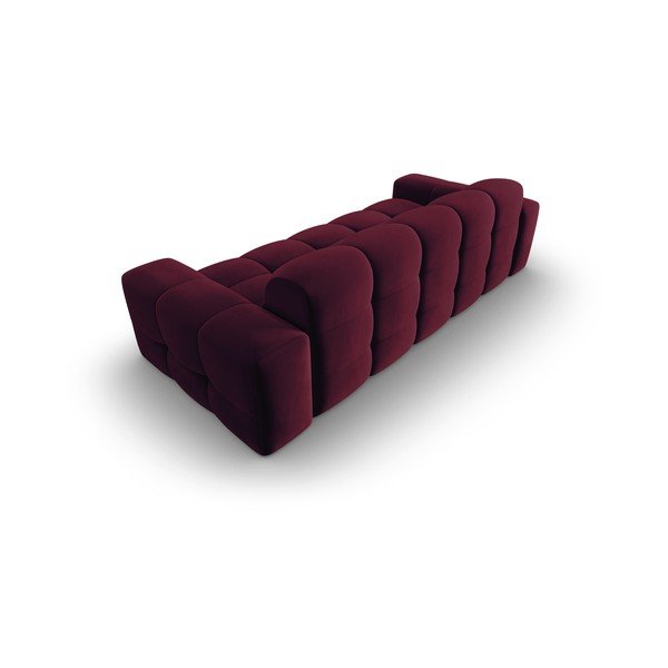 Bordo sarkans samta dīvāns 222 cm Kendal – Micadoni Home-image-4