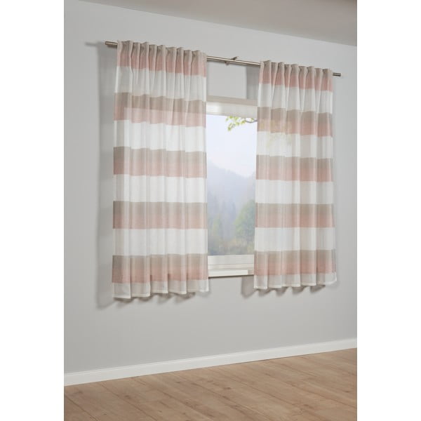 Rozā aizkars 175x140 cm Etamine – Gardinia-image-1