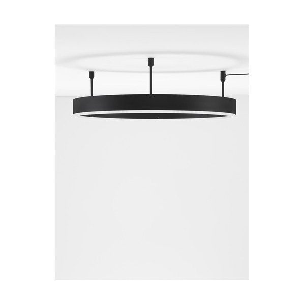 Matēti melna alumīnija LED griestu lampa ar regulējamu spilgtumu Motif – Nova Luce-image-2