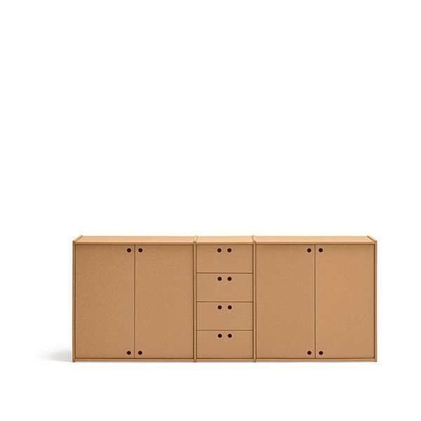 Dabīga toņa kumode 197x80x40 cm Wally – Teulat-image-2