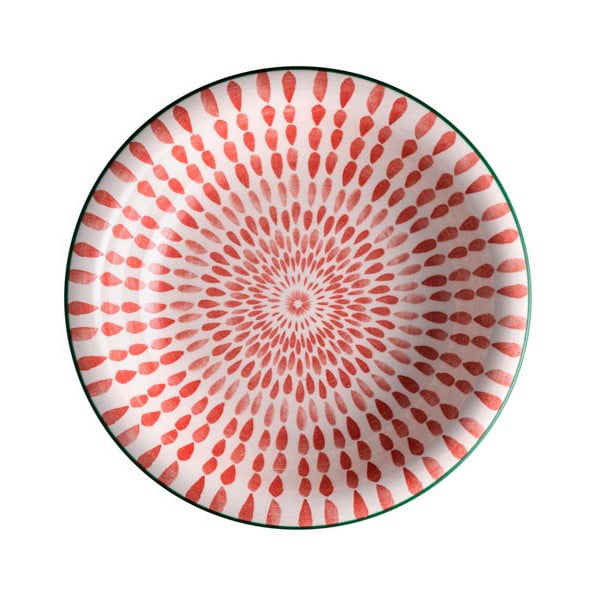 Sarkans dolomīta zupas šķīvis Brandani Ginger, ⌀ 21 cm