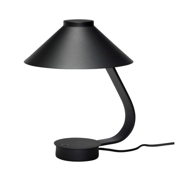 Melna LED galda lampa ar regulējamu spilgtumu (augstums 31 cm) Muri – Hübsch