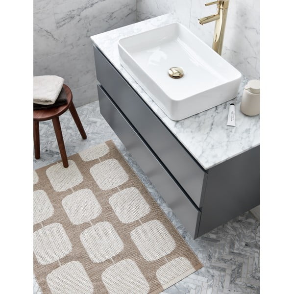 Bēšs/krēmkrāsas iekštelpu un āra paklājs 70x100 cm Sten Light Nougat – Pappelina-image-1