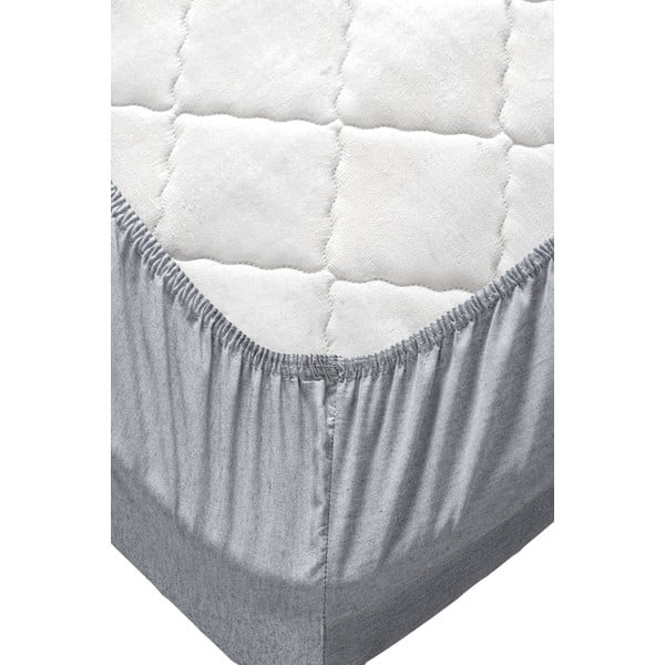 Lašrozā/pelēka kokvilnas  gultas veļa divvietīgai gultai 200x220 cm – Mila Home-image-4