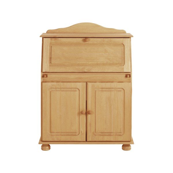 Dabīga toņa priedes masīvkoka augsta kumode ar atvilktņu skapi 107x39 cm Mette – Støraa