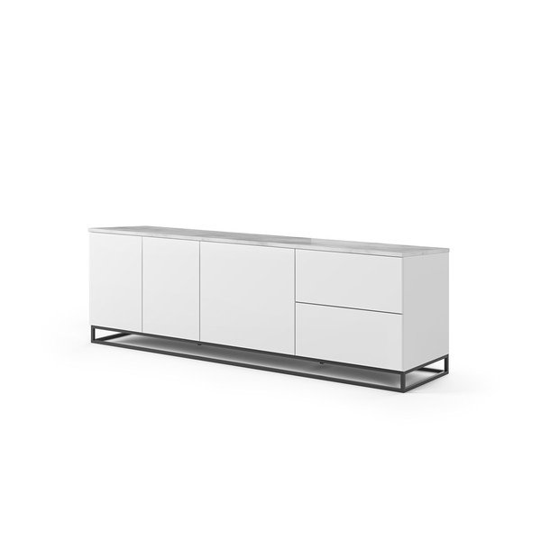 Matēti balta TV kumode TemaHome Join, 200 x 65 cm-image-2