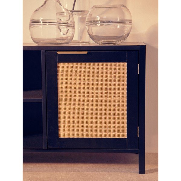 Melns TV galdiņš 120x52x38 cm Sherman – Premier Housewares-image-2