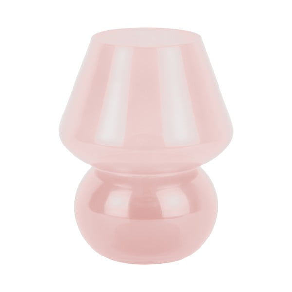 Gaiši rozā LED galda lampa ar stikla abažūru (augstums 20 cm) Vintage – Leitmotiv