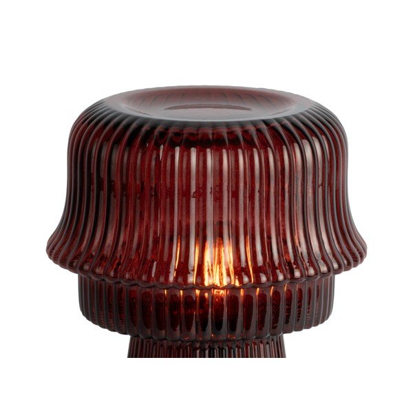 Bordo stikla galda lampa (augstums 26 cm) Cadiz – Leitmotiv-image-3