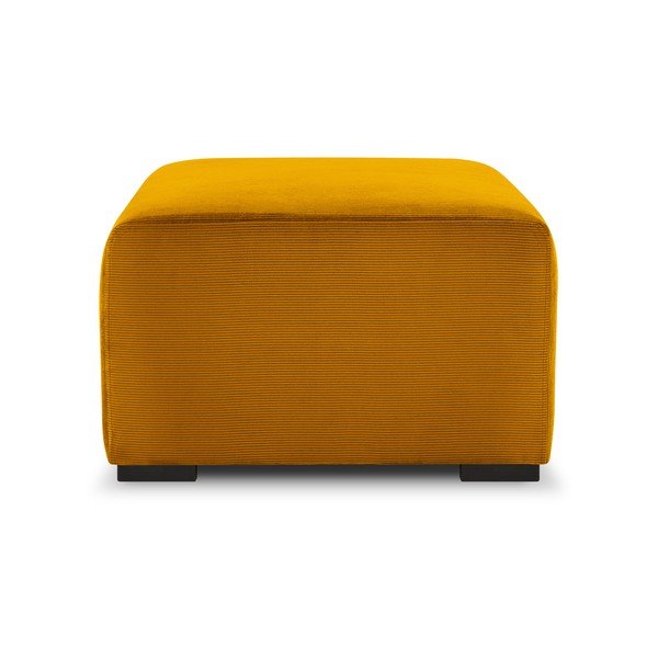 Dzeltens velveta pufs Cosmopolitan Design Hobart-image-4