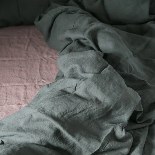 Rozā/brūns lina palags 180x260 cm Ashes of Roses – Linen Tales-image-2