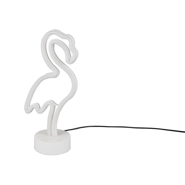 Balta LED galda lampa (augstums 29 cm) Flamingo – Trio