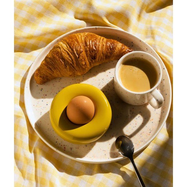 Bēšs porcelāna šķīvis ø 25 cm Fika – ONA-image-1