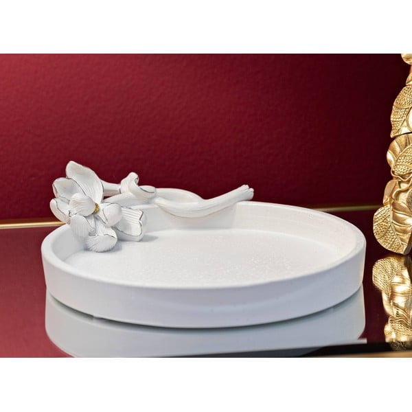 Polirezīna dekoratīva paplāte ø 21 cm Magnolia – Mauro Ferretti-image-1