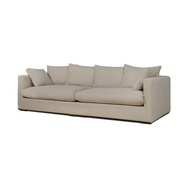 Bēšs velveta dīvāns 266 cm Comfy – Scandic-image-2
