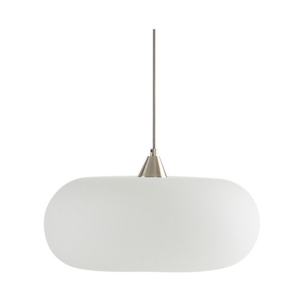 Balta/matētas sudraba krāsas piekaramā lampa no opāla stikla ø 43 cm Thalia – Jotex