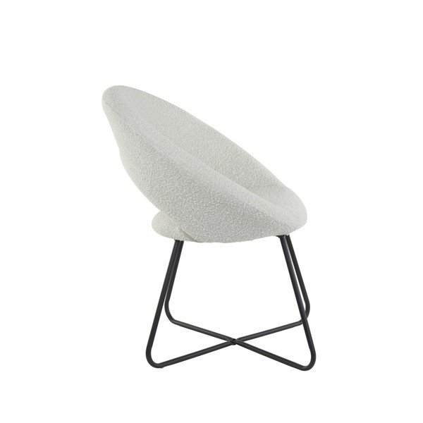 Balts atpūtas krēsls no buklē auduma Antony – Light & Living-image-2