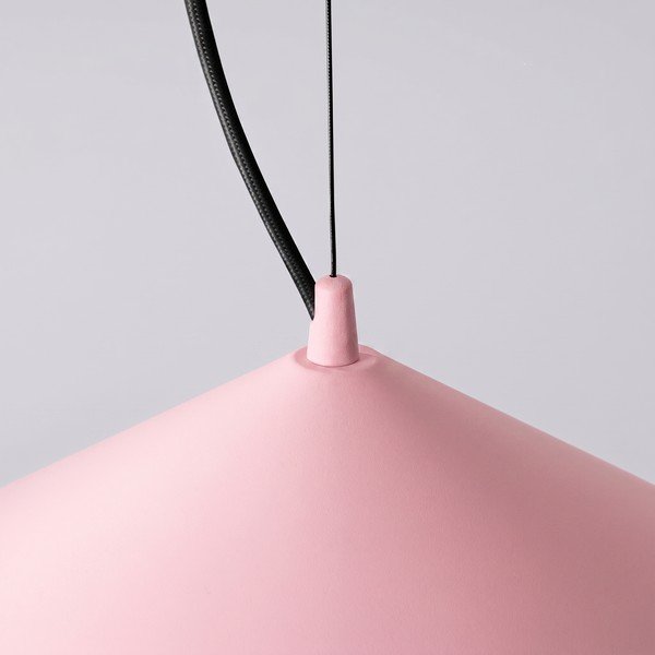 Rozā metāla LED piekaramā lampa ø 50 cm FINT – Thoro-image-3