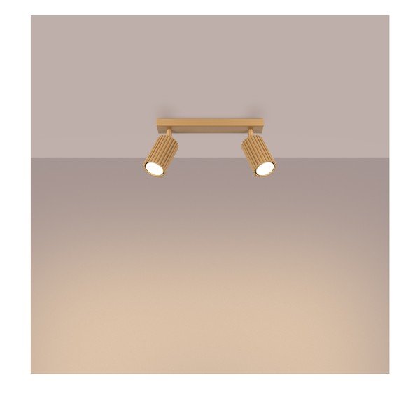 Zelta krāsas prožektora tipa lampa 6,5x30 cm Gleam – Sollux-image-3