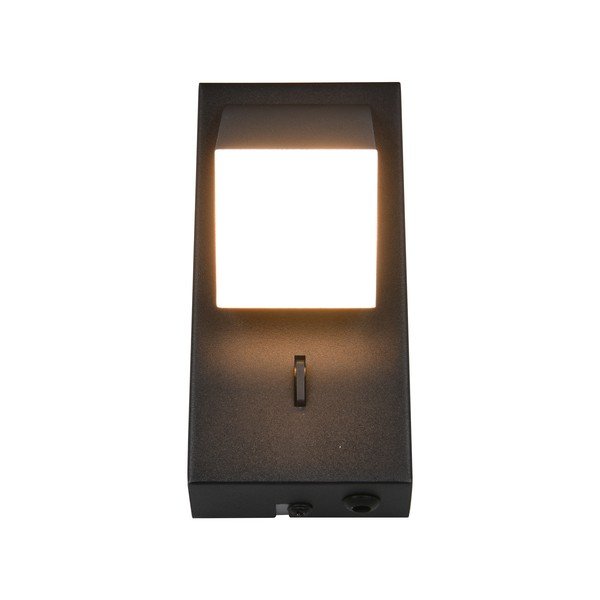 Matēti melna LED sienas lampa Raglan – Trio-image-2