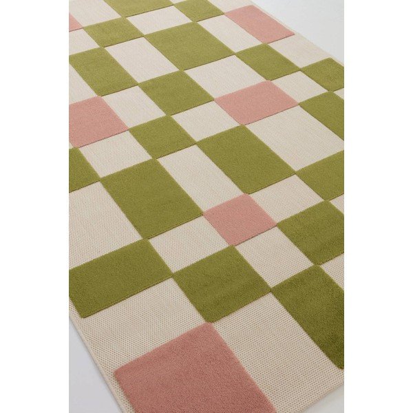 Zaļš/rozā iekštelpu un āra paklājs 160x230 cm Valma – Jotex-image-4
