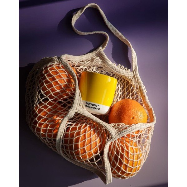 Dzeltena kapučīno porcelāna tasīte 175 ml Yellow 012 – Pantone-image-2