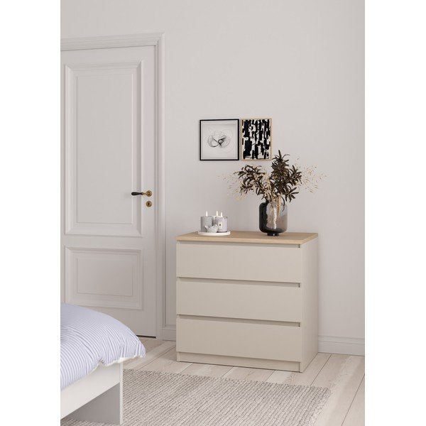 Krēmkrāsas kumode 77x76x50 cm Naia – Tvilum-image-1