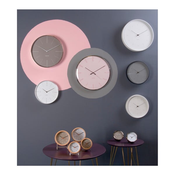 Balts sienas pulkstenis Karlsson Butterfly, ø 27,5 cm-image-3