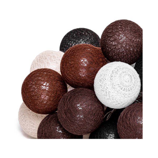 Brūna LED gaismiņu virtene LUKKA, 30 gaismiņas-image-3