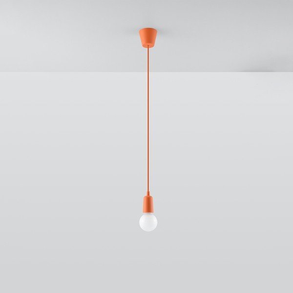 Oranža piekaramā lampa ø 5 cm Rene – Sollux-image-3