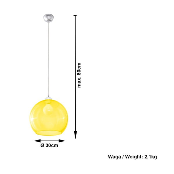 Dzeltena griestu lampa Sollux Bilbao-image-2