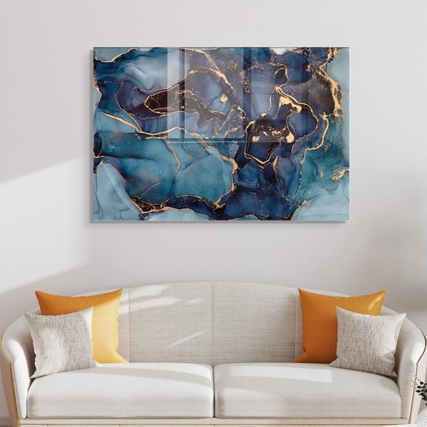 Stikla glezna 100x70 cm Dark Marble – Wallity-image-2