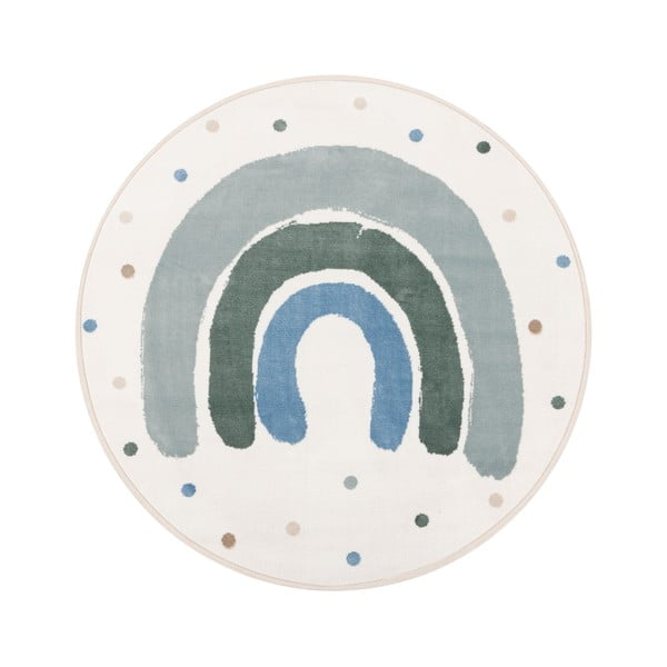 Zaļš/ziloņkaula krāsas bērnu paklājs ø100 cm Joyful Mint – FD