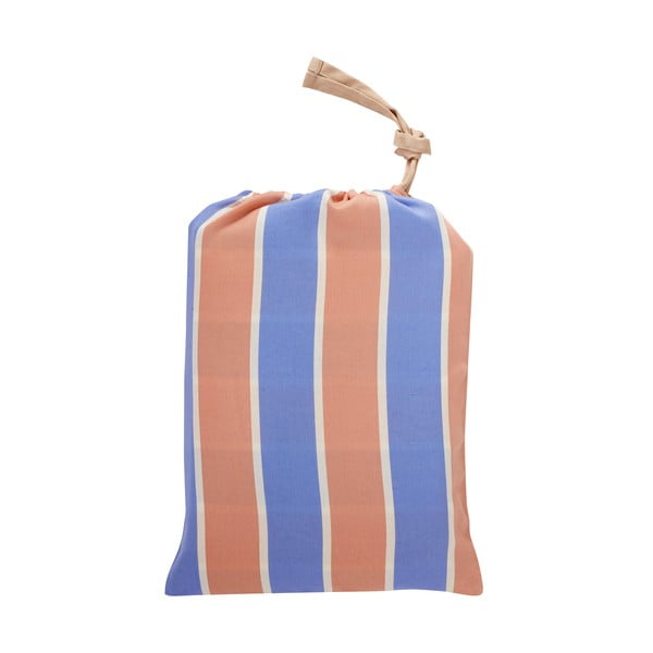 Zili oranža kokvilnas satīna gultasveļa Hübsch Hilda, 140 x 200 cm-image-2