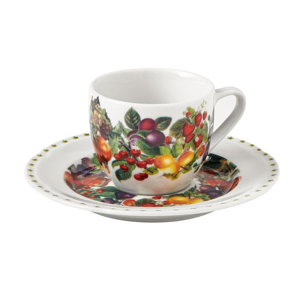 4 porcelāna tasīšu un apakštasīšu komplekts Brandani Le Primizie-image-1