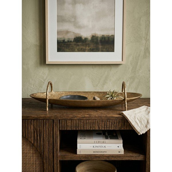 Metāla dekoratīva paplāte 12x47,5 cm Sagar – Bizzotto-image-2