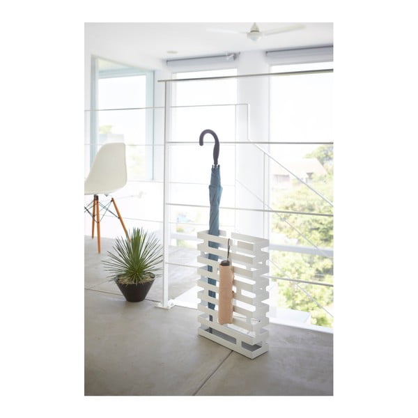 Balts lietussargu statīvs YAMAZAKI Brick, platums 30 cm-image-1