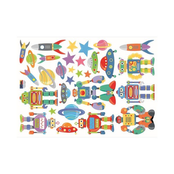 Sienas uzlīme Roboti Kid-image-1