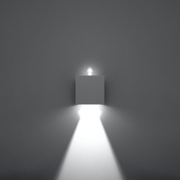 Balta LED sienas lampa Pinio – Sollux-image-4