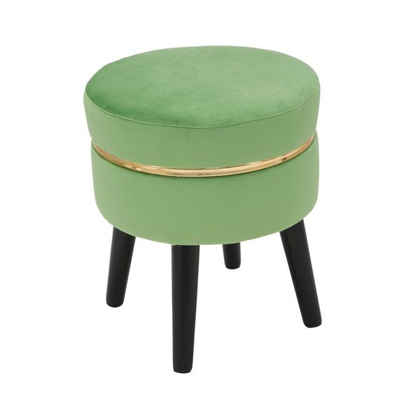 Mauro Ferretti Paris zaļš polsterēts krēsls, ⌀ 35 cm-image-2