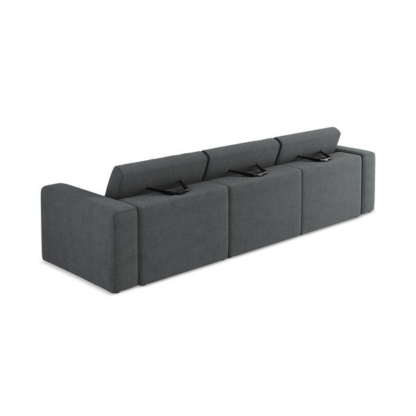 Pelēks modulārais dīvāns 314 cm Kalea – Makamii-image-3