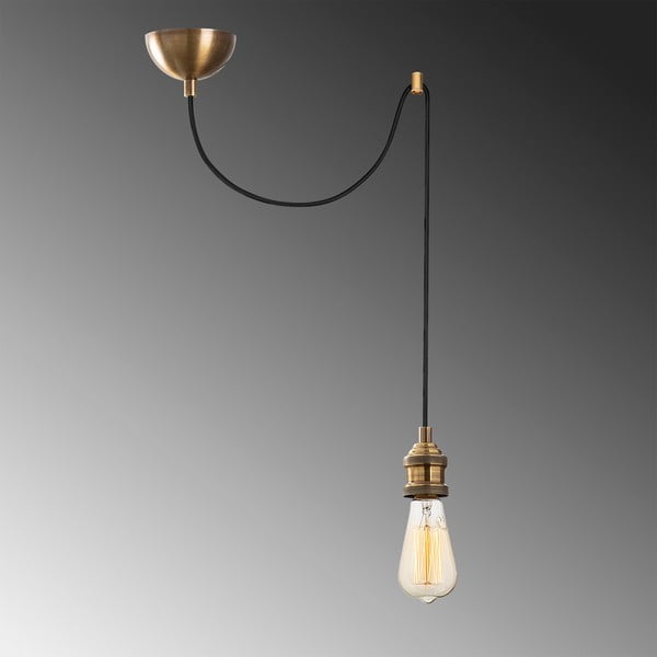 Zelta krāsas piekaramā lampa Kabluni – Opviq lights-image-1