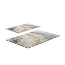 Pelēki/bēši vannas istabas paklājiņi (2 gab.) 60x100 cm – Foutastic