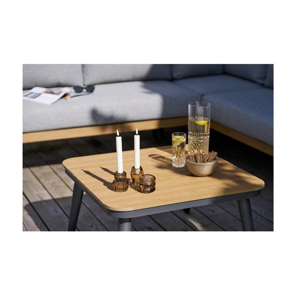 Pelēks polsterēts dārza atpūtas komplekts 4 personām Comillas – House Nordic-image-3