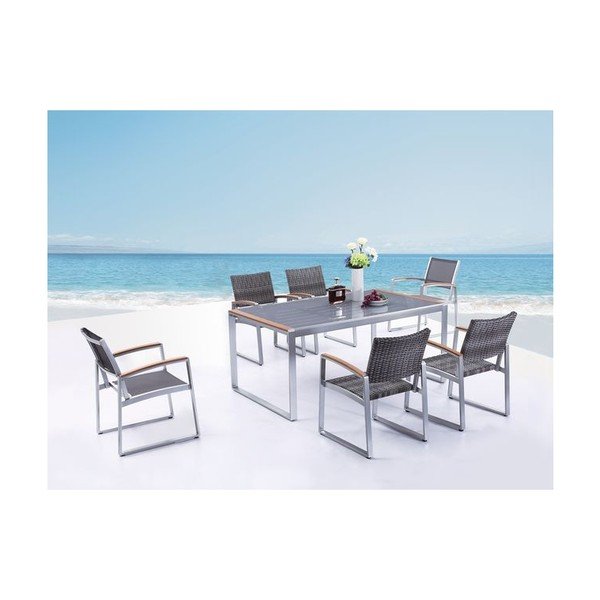 Pelēks dārza atpūtas krēsls Ava – Garden Pleasure-image-4