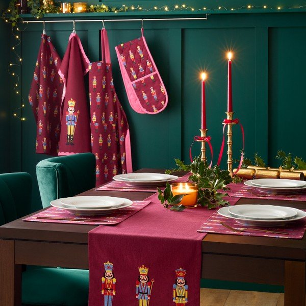 Kokvilnas trauku dvieļi (4 gab.) ar Ziemassvētku motīvu 70x50 cm Christmas Nutcracker – Catherine Lansfield-image-2
