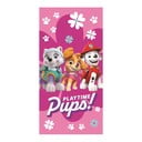 Rozā kokvilnas bērnu dvielis 70x140 cm Paw Patrol – Jerry Fabrics