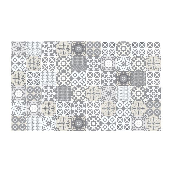 60 sienas uzlīmju komplekts Ambiance Wall Decal Tiles Artistic Shade of Grey, 20 x 20 cm-image-2